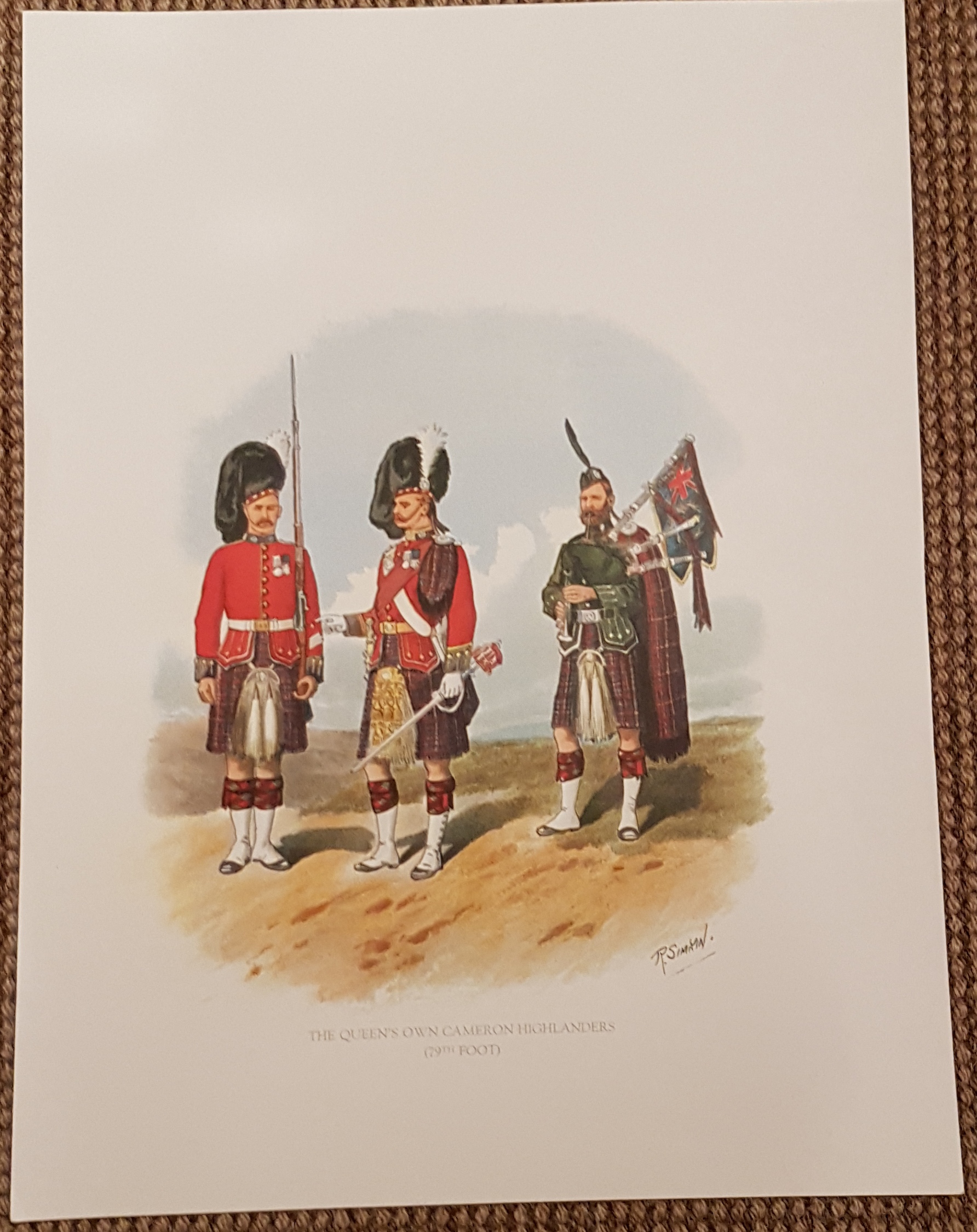 The Queen's Own Cameron Highlanders Poster
