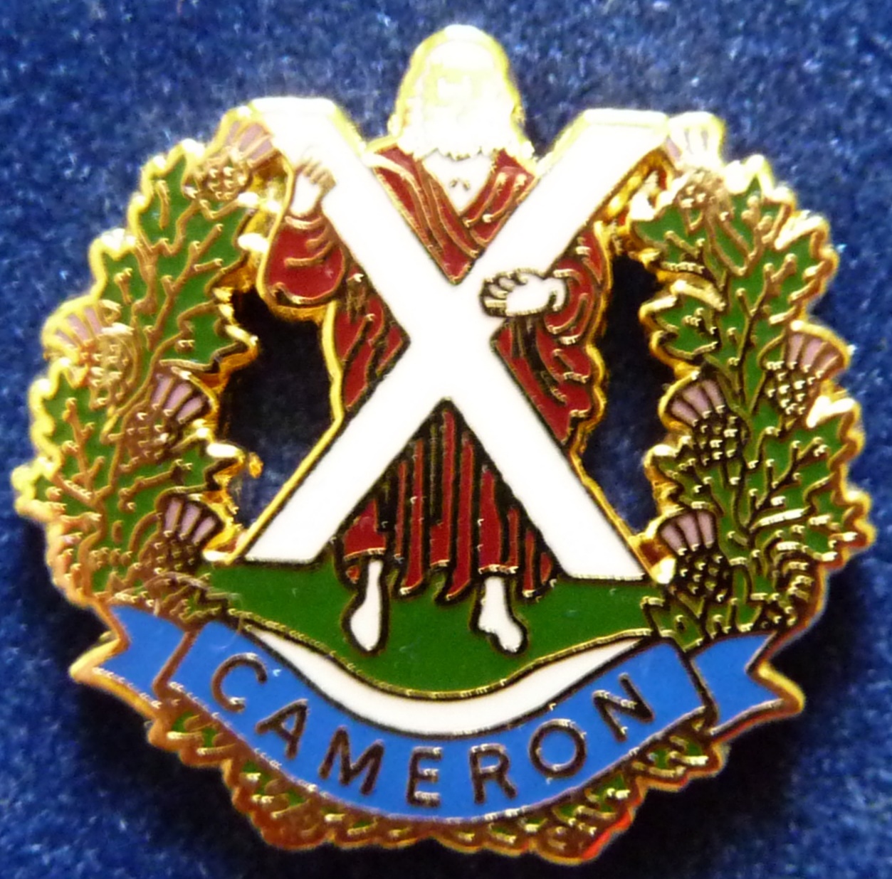 The Queen's Own Cameron Highlanders Lapel Badge