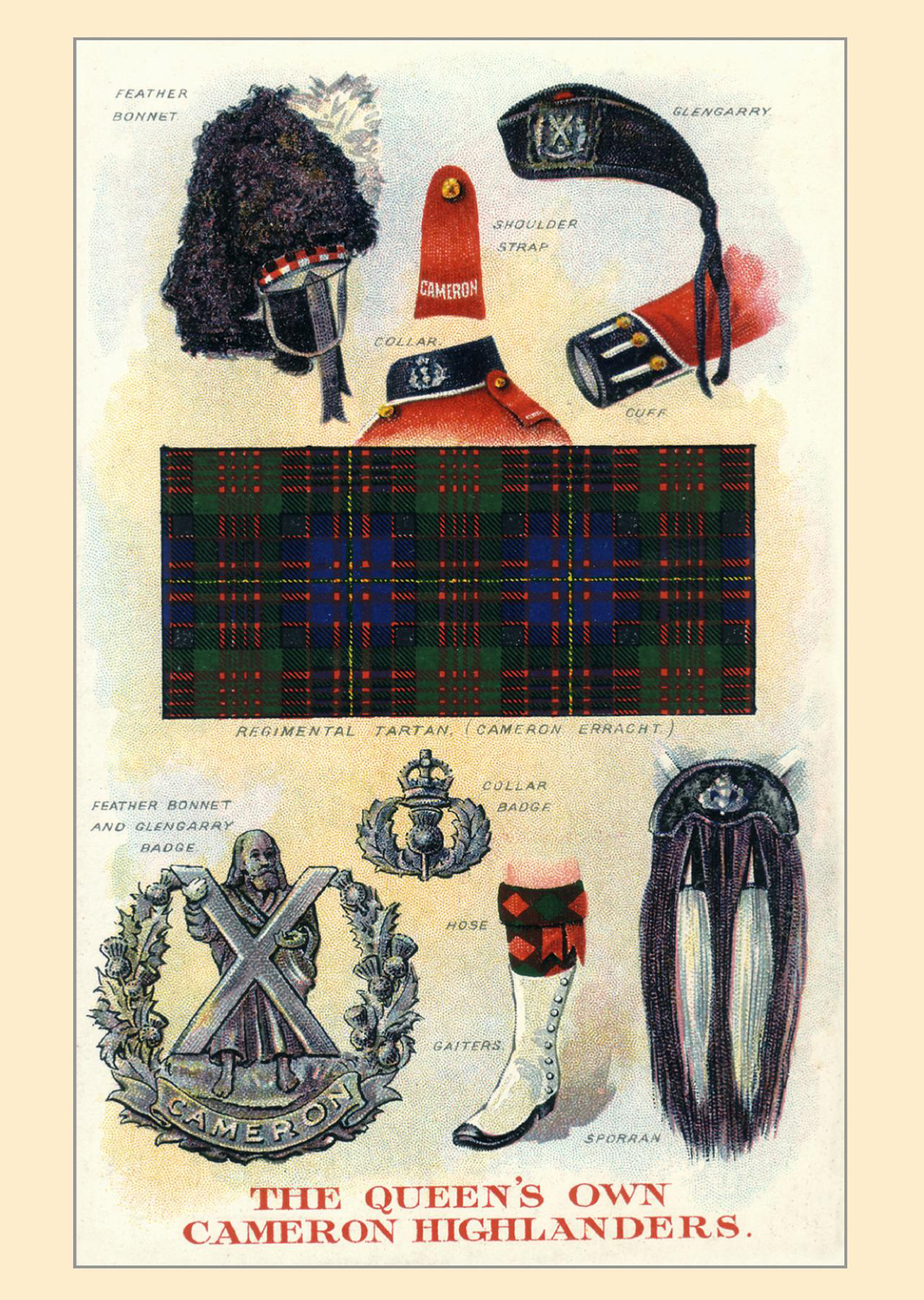 The Queen's Own Cameron Highlanders Card
