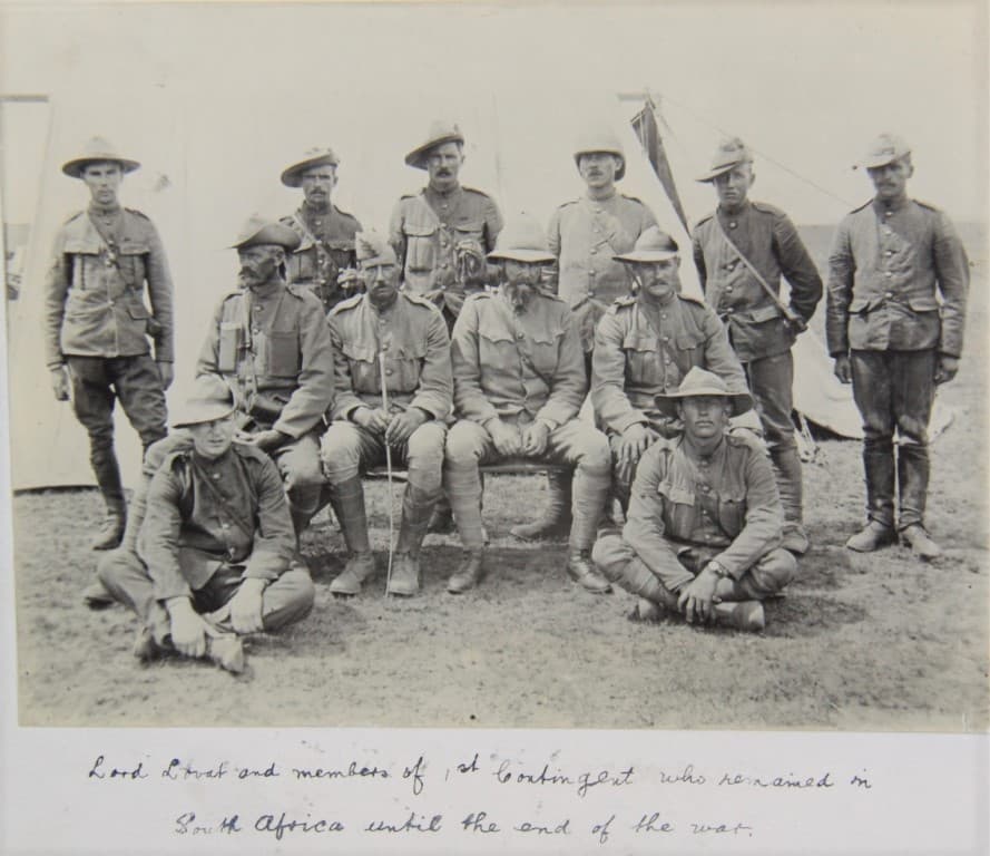 Lord Lovat and contingent in South Africa, 1900