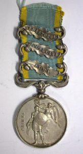 Lieutenant Colonel P Percival 79th Camerons - Crimea Medal with Sebastopol Balaclava and Alma clasps