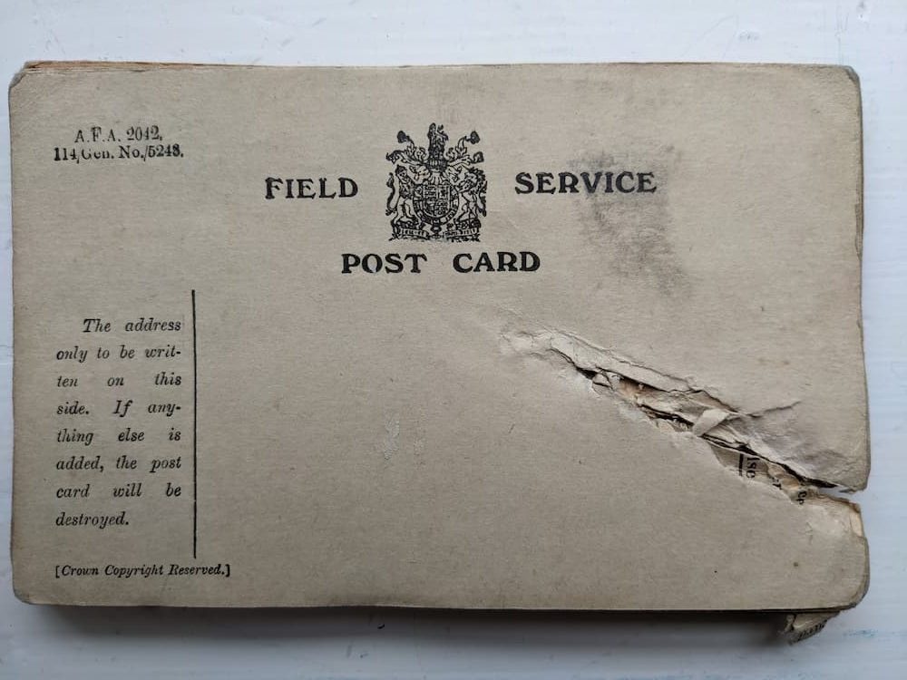 Field Service Postcard 2