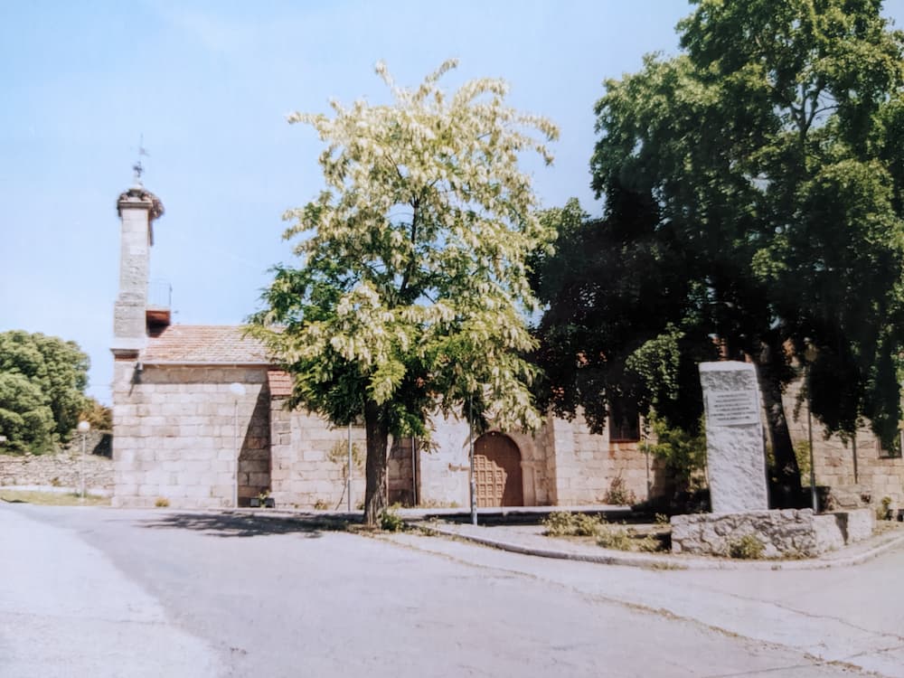Church of Fuentes d'Onoro 79th were pushed back to and rallied where the small monument stands - image courtesy of Craig Durham