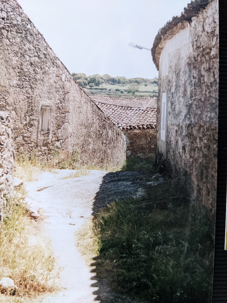 Narrow streets of Fuentes d'Onoro along which the 79th fought - image courtesy of Craig Durham