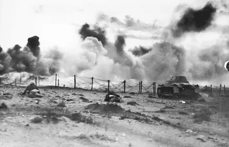 German assault on Tobruk  - courtesy of opposingfronts.com