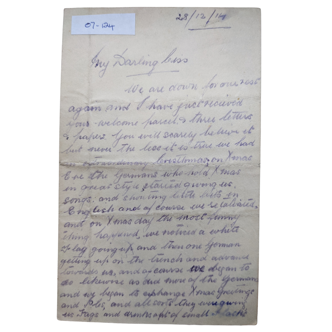 Letter from James Davie 1914