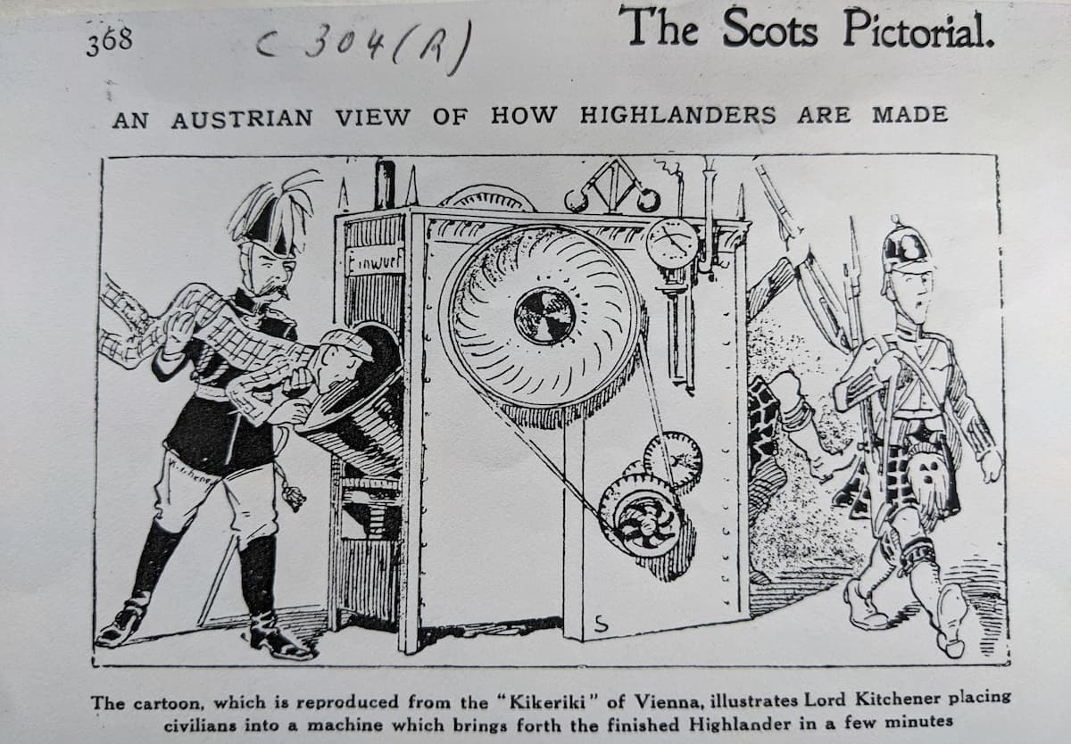 How Highlanders are made cartoon