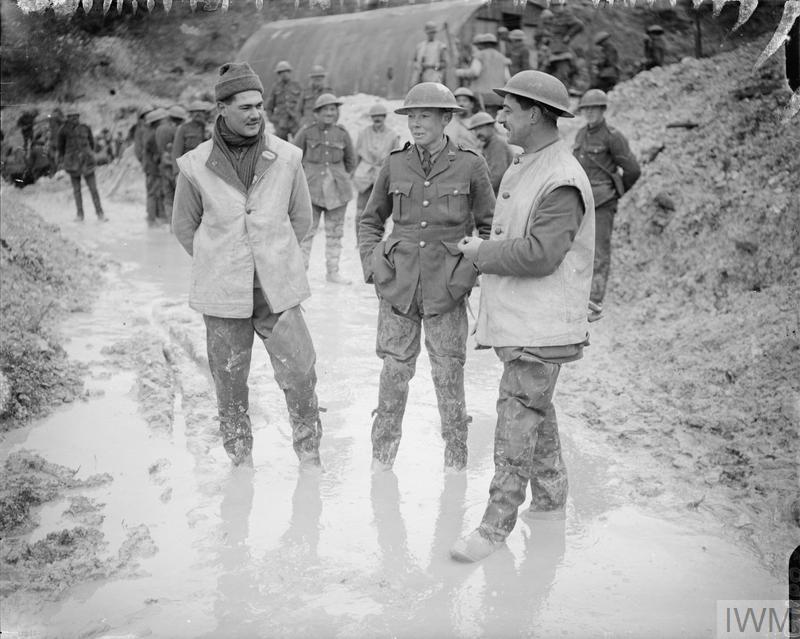 Officers of the Lincolnshire Regiment wearing leather jerkins in France November 1916 - courtesy of IWM