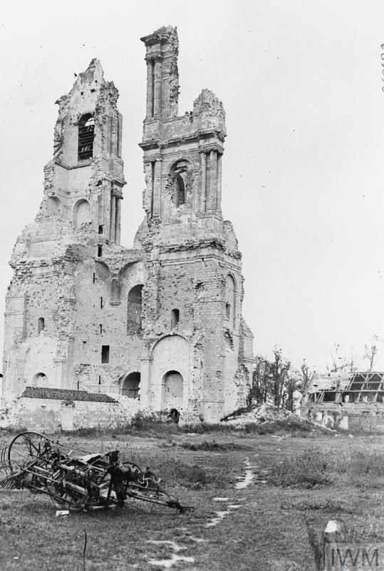 Ruined Church at Mont St Eloi October 1917