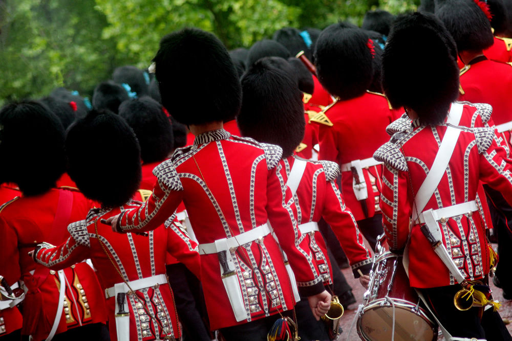 guards_large Queen Elizabeth II with the Coldstream Guards