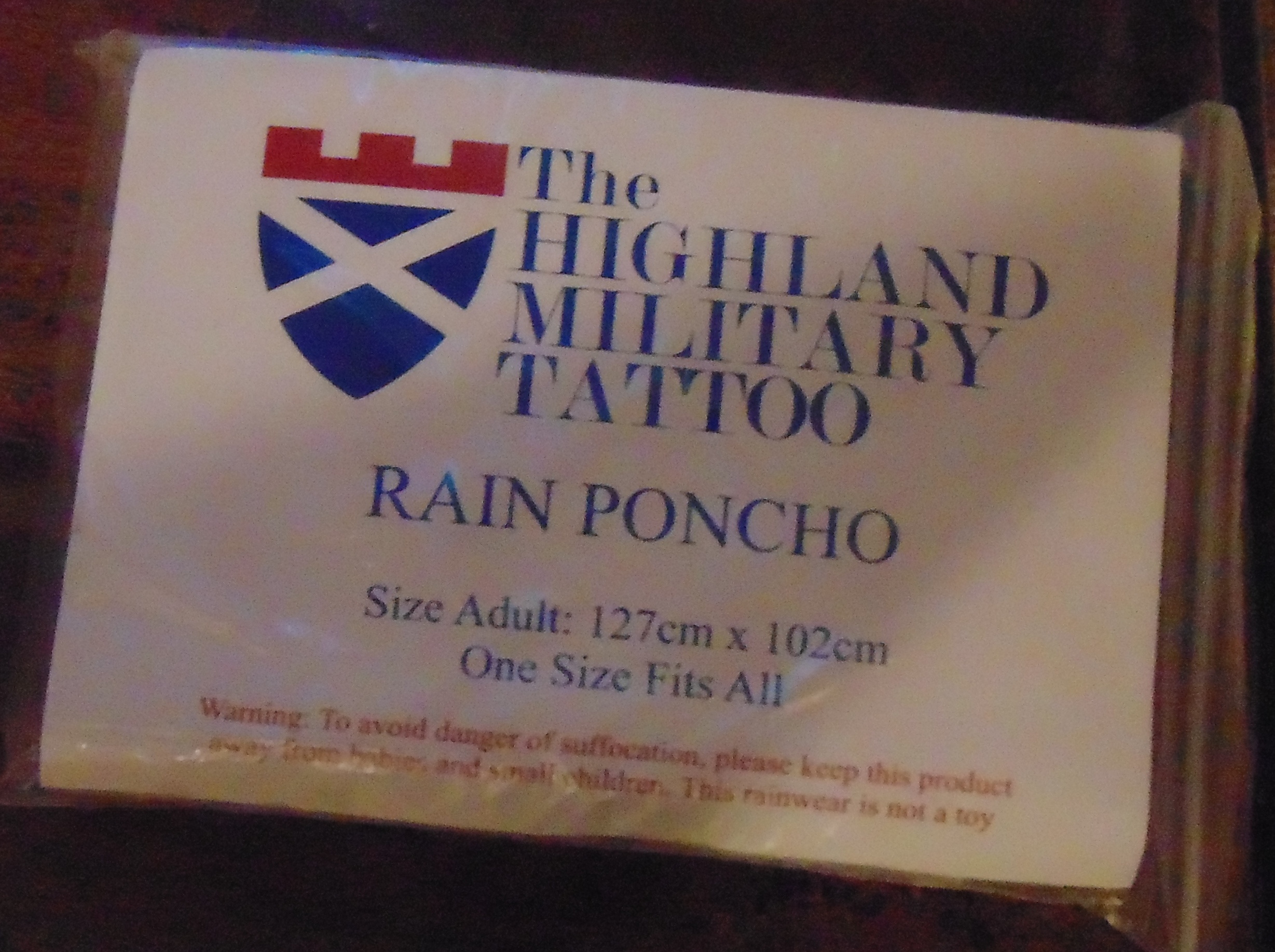 The Highland Military Tattoo Poncho